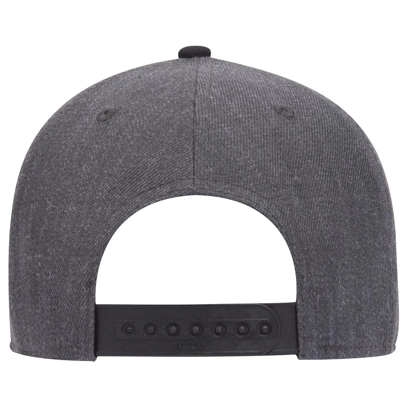 OTTO 19-208 6 Panel Low Profile Baseball Cap - Blk/Hthr. Blk - Blk/Hthr. Blk / 6 1/2’’ - 7 5/8’’