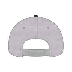 OTTO 19-208 6 Panel Low Profile Baseball Cap - Blk/Hthr. Gry - Blk/Hthr. Gry / 6 1/2’’ - 7 5/8’’