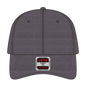 OTTO 19-208 6 Panel Low Profile Baseball Cap - Heath. Black - Heath. Black / 6 1/2’’ - 7 5/8’’