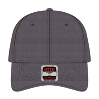 OTTO 19-208 6 Panel Low Profile Baseball Cap - Heath. Black - Heath. Black / 6 1/2’’ - 7 5/8’’