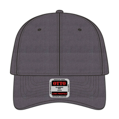 OTTO 19-208 6 Panel Low Profile Baseball Cap - Heath. Black - Heath. Black / 6 1/2’’ - 7 5/8’’