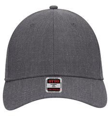 OTTO 19-208 6 Panel Low Profile Baseball Cap - Heath. Black - Heath. Black / 6 1/2’’ - 7 5/8’’