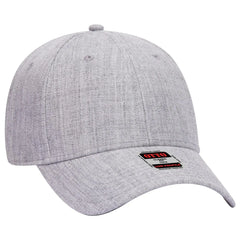 OTTO 19-208 6 Panel Low Profile Baseball Cap - Heath. Gray - Heath. Gray / 6 1/2’’ - 7 5/8’’