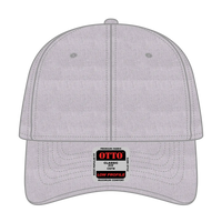OTTO 19-208 6 Panel Low Profile Baseball Cap - Heath. Gray - Heath. Gray / 6 1/2’’ - 7 5/8’’