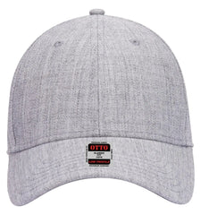 OTTO 19-208 6 Panel Low Profile Baseball Cap - Heath. Gray - Heath. Gray / 6 1/2’’ - 7 5/8’’