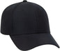 OTTO 19-208 Wool Blend Low Profile Pro Style Seamed Front Panel with Full Buckram Cap - Black - Black / One Size Fits