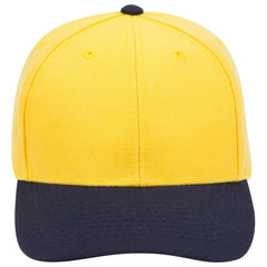 OTTO 19-209 6 Panel Low Profile Baseball Cap - Nvy/Yel - Nvy/Yel / 6 1/2’’ - 7 5/8’’