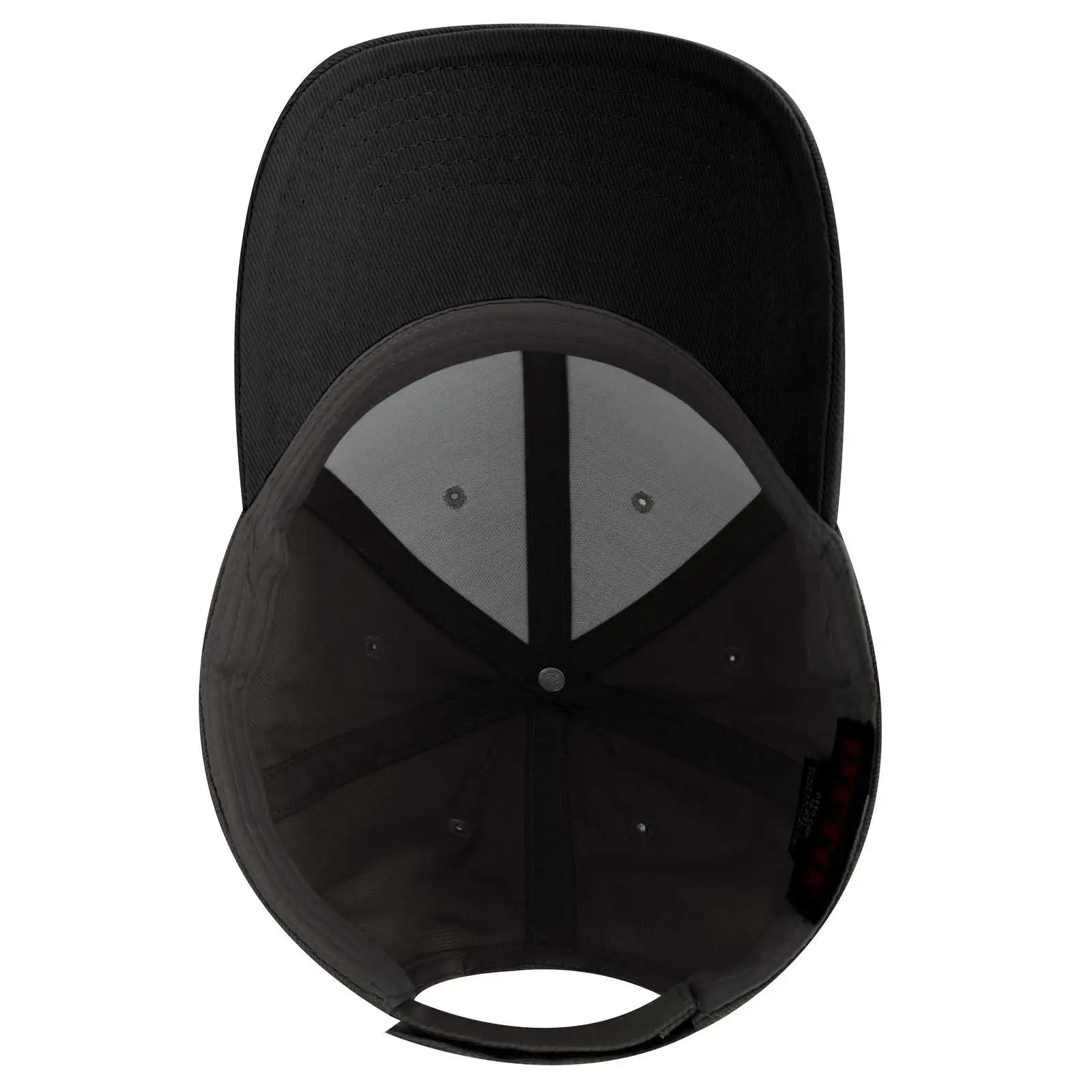 OTTO 19-251 6 Panel Low Profile Baseball Cap - Blk/Ch.Gry - Blk/Ch.Gry / 6 1/2’’ - 7 5/8’’