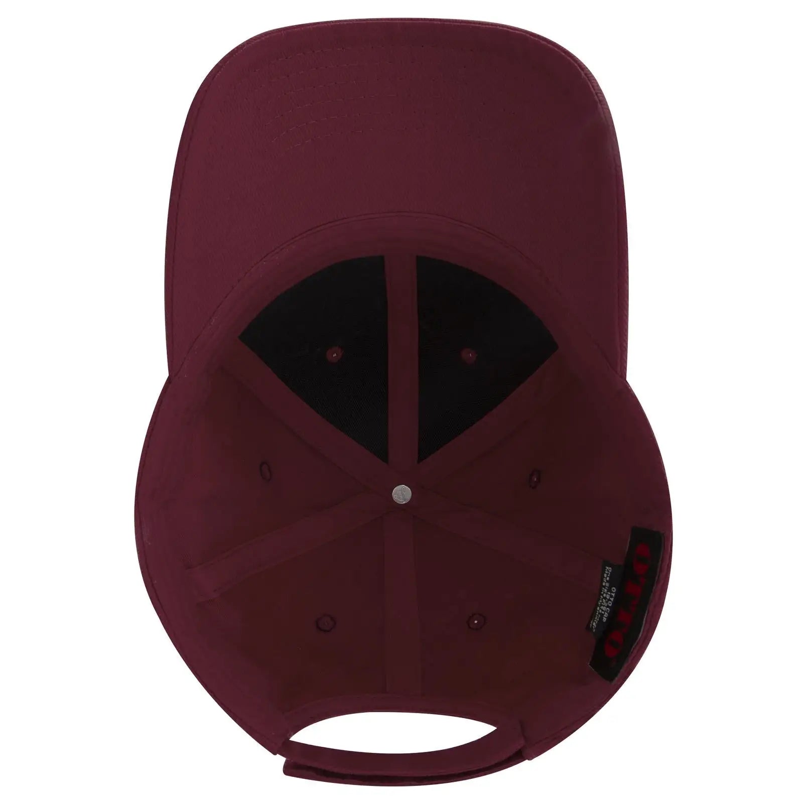 OTTO 19-251 6 Panel Low Profile Baseball Cap - Burg. Marn - Burg. Marn / 6 1/2’’ - 7 5/8’’