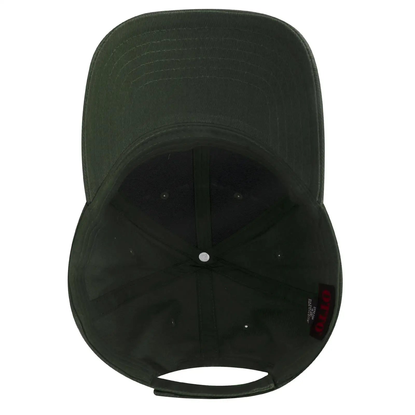 OTTO 19-251 6 Panel Low Profile Baseball Cap - Dk. Green - Dk. Green / 6 1/2’’ - 7 5/8’’
