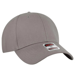OTTO 19-251 6 Panel Low Profile Baseball Cap - Gray - Gray / 6 1/2’’ - 7 5/8’’