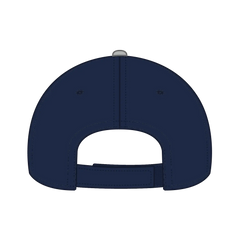 OTTO 19-251 6 Panel Low Profile Baseball Cap - Gry/Nvy - Gry/Nvy / 6 1/2’’ - 7 5/8’’