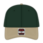 OTTO 19-251 6 Panel Low Profile Baseball Cap - Kha/Dk.Grn - Kha/Dk.Grn / 6 1/2’’ - 7 5/8’’