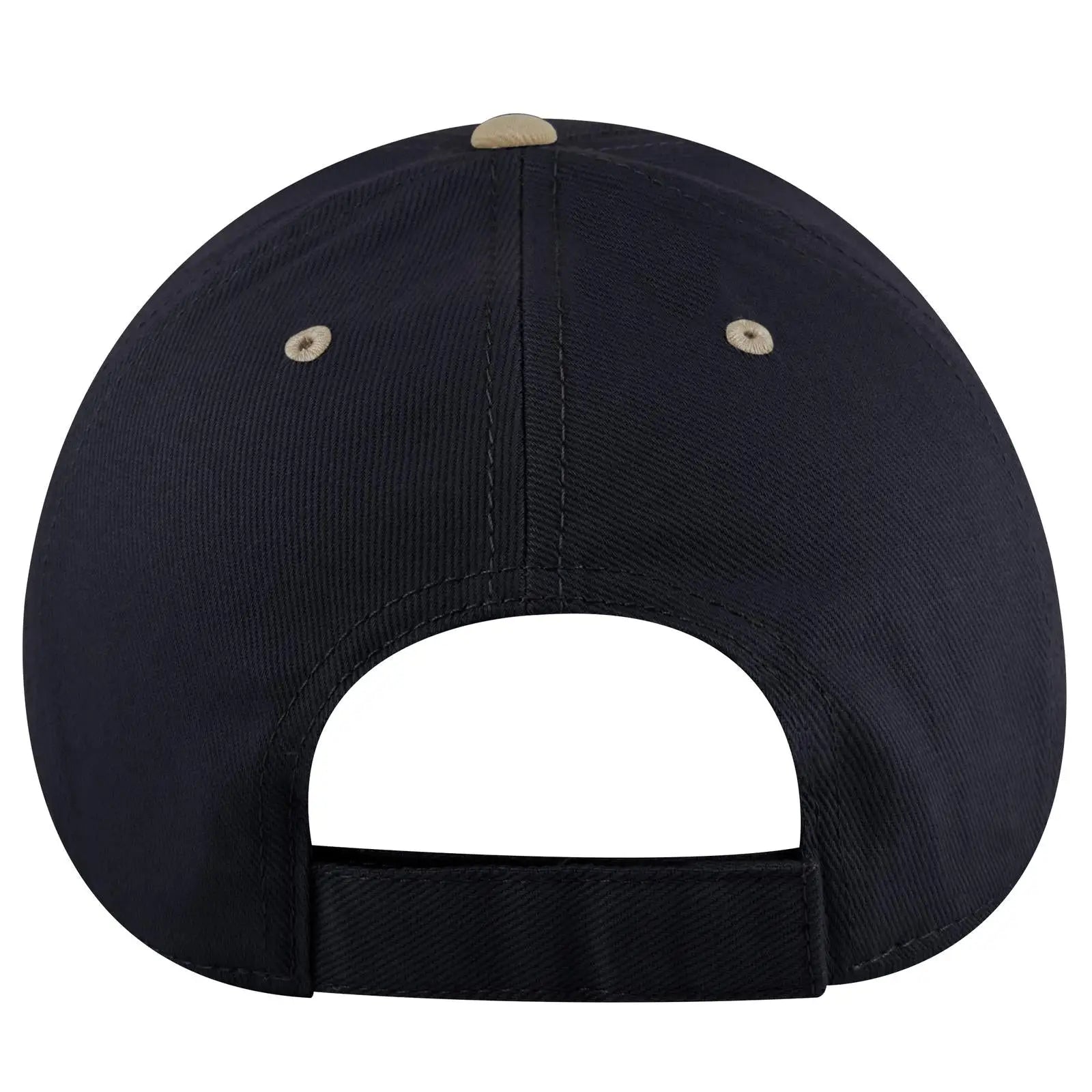OTTO 19-251 6 Panel Low Profile Baseball Cap - Kha/Nvy - Kha/Nvy / 6 1/2’’ - 7 5/8’’