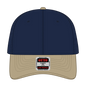 OTTO 19-251 6 Panel Low Profile Baseball Cap - Kha/Nvy - Kha/Nvy / 6 1/2’’ - 7 5/8’’