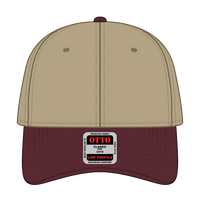 OTTO 19-251 6 Panel Low Profile Baseball Cap - Marn/Kha - Marn/Kha / 6 1/2’’ - 7 5/8’’
