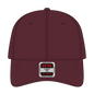 OTTO 19-251 6 Panel Low Profile Baseball Cap - Maroon - Maroon / 6 1/2’’ - 7 5/8’’