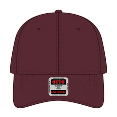OTTO 19-251 6 Panel Low Profile Baseball Cap - Maroon - Maroon / 6 1/2’’ - 7 5/8’’