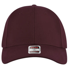 OTTO 19-251 6 Panel Low Profile Baseball Cap - Maroon - Maroon / 6 1/2’’ - 7 5/8’’