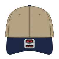OTTO 19-251 6 Panel Low Profile Baseball Cap - Nvy/Kha - Nvy/Kha / 6 1/2’’ - 7 5/8’’