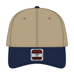 OTTO 19-251 6 Panel Low Profile Baseball Cap - Nvy/Kha - Nvy/Kha / 6 1/2’’ - 7 5/8’’