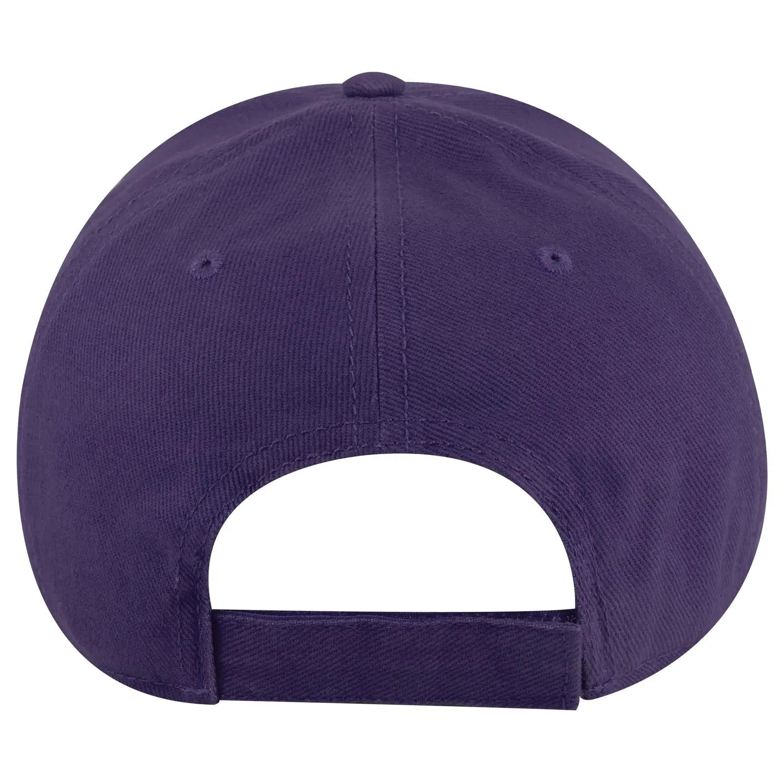 OTTO 19-251 6 Panel Low Profile Baseball Cap - Purple - Purple / 6 1/2’’ - 7 5/8’’