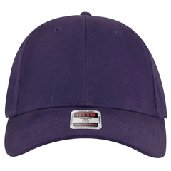 OTTO 19-251 6 Panel Low Profile Baseball Cap - Purple - Purple / 6 1/2’’ - 7 5/8’’