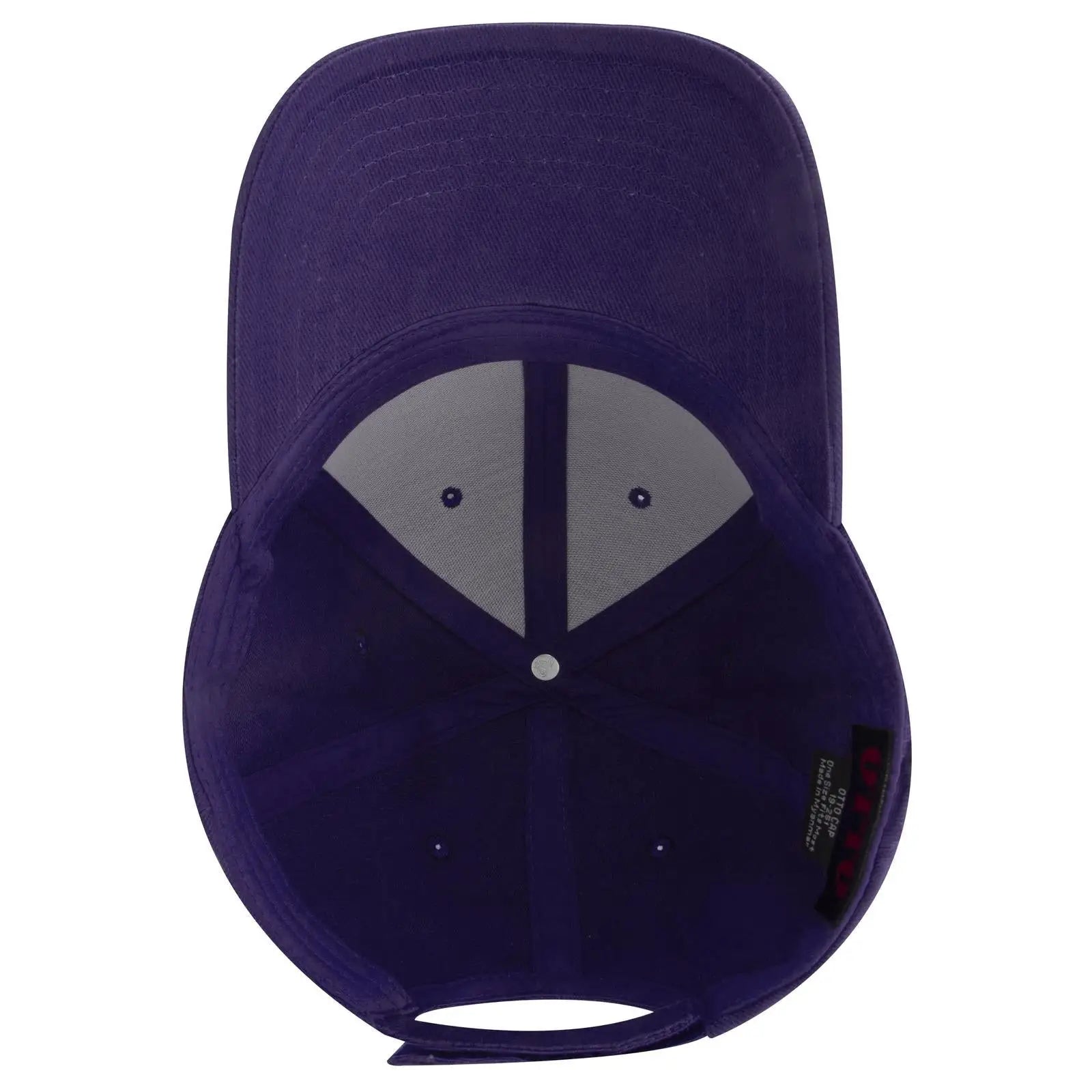 OTTO 19-251 6 Panel Low Profile Baseball Cap - Purple - Purple / 6 1/2’’ - 7 5/8’’