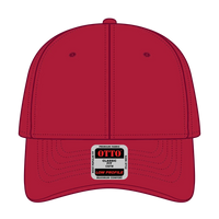 OTTO 19-251 6 Panel Low Profile Baseball Cap - Red - Red / 6 1/2’’ - 7 5/8’’