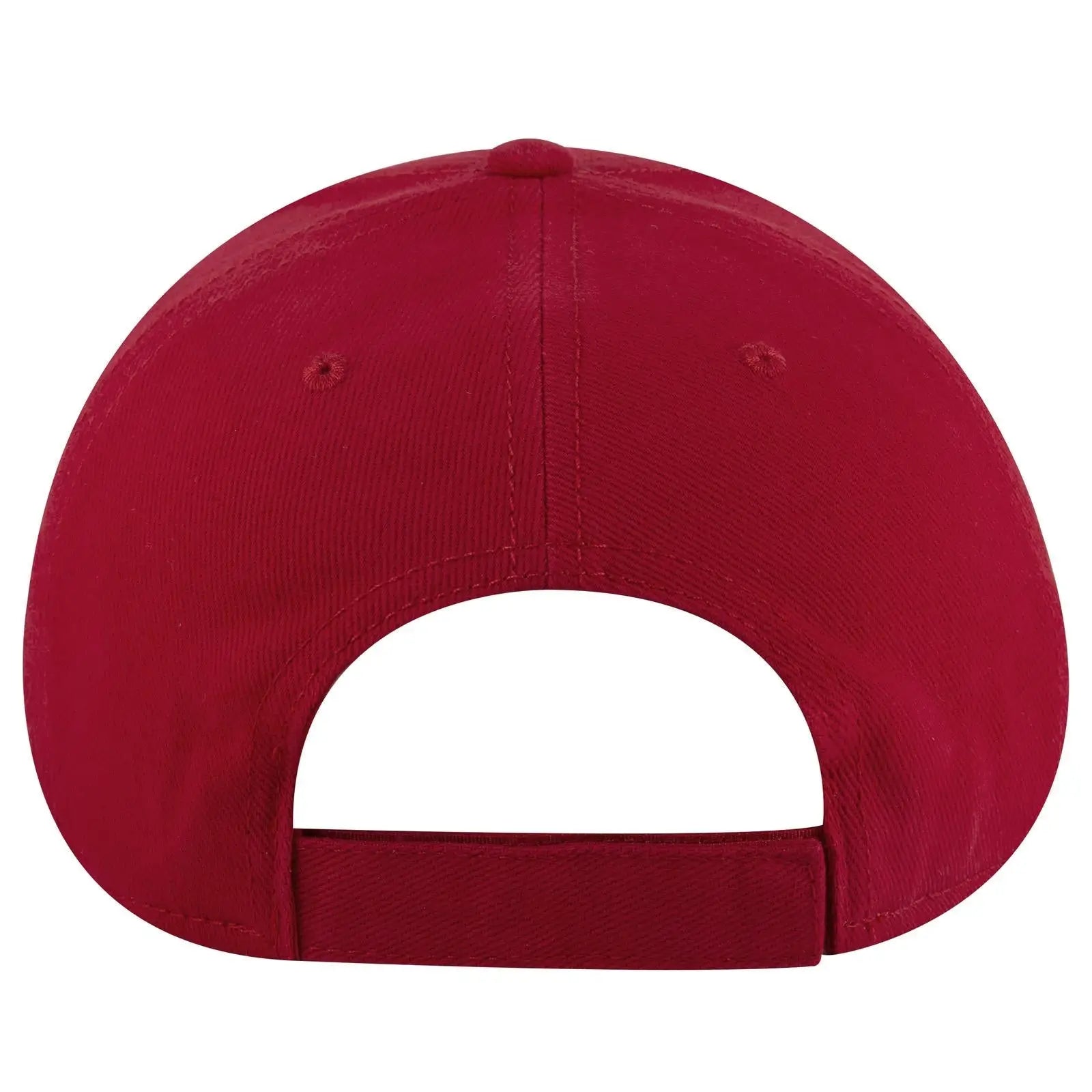 OTTO 19-251 6 Panel Low Profile Baseball Cap - Red - Red / 6 1/2’’ - 7 5/8’’