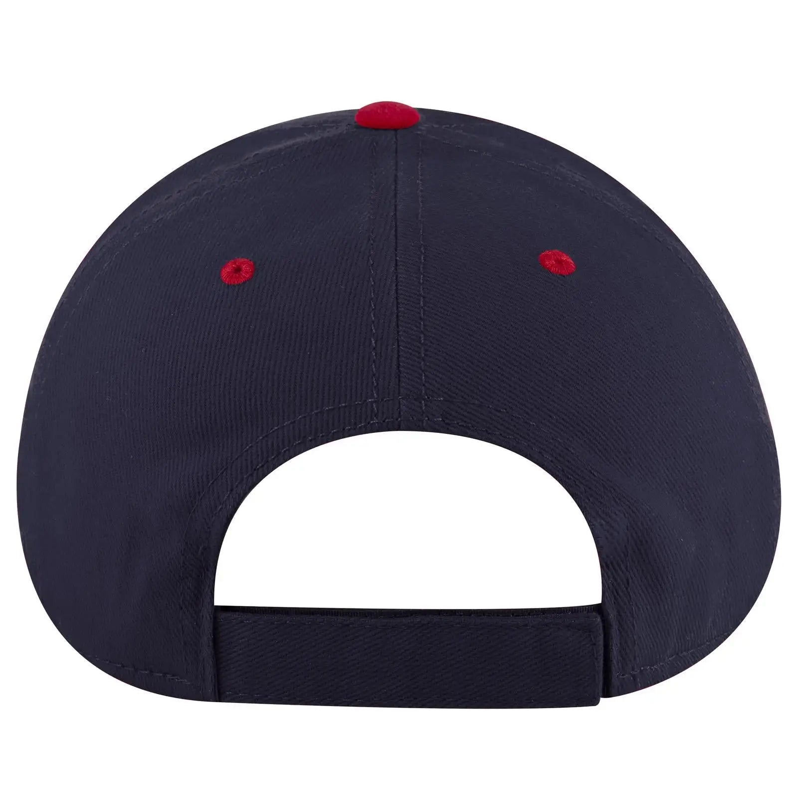 OTTO 19-251 6 Panel Low Profile Baseball Cap - Red/Nvy - Red/Nvy / 6 1/2’’ - 7 5/8’’