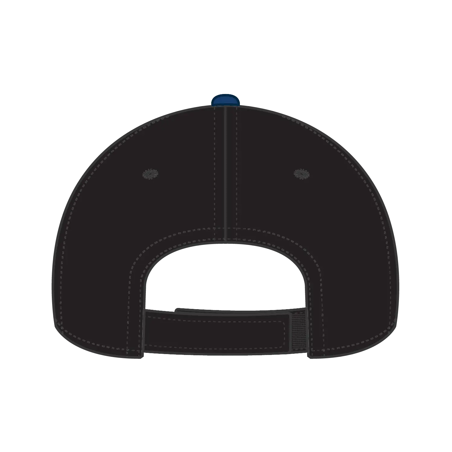 OTTO 19-251 6 Panel Low Profile Baseball Cap - Royal/Black - Royal/Black / 6 1/2’’ - 7 5/8’’