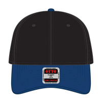 OTTO 19-251 6 Panel Low Profile Baseball Cap - Royal/Black - Royal/Black / 6 1/2’’ - 7 5/8’’