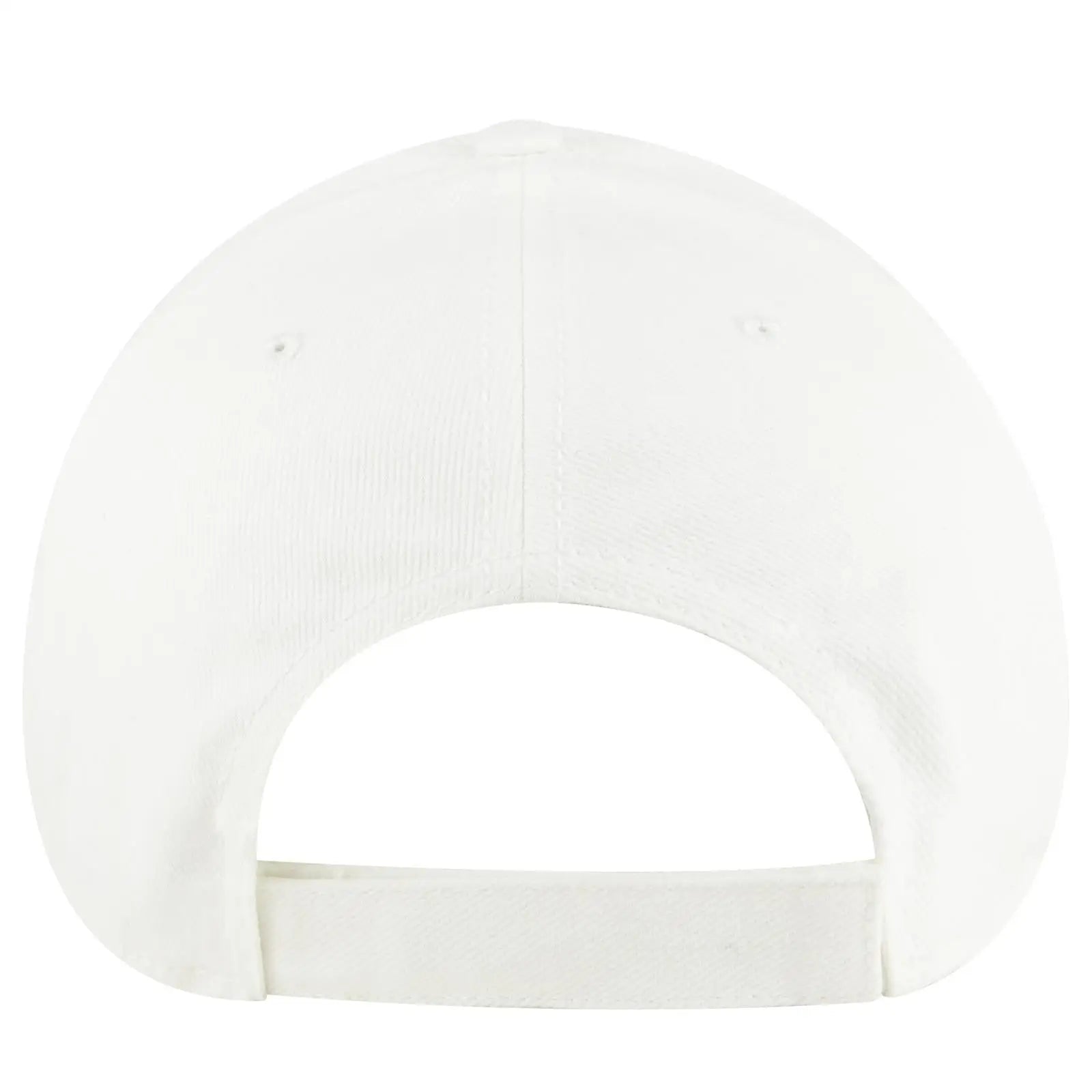 OTTO 19-251 6 Panel Low Profile Baseball Cap - White - White / 6 1/2’’ - 7 5/8’’