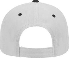 OTTO 19-251 Brushed Bull Denim Seamed Front Panel Low Profile Pro Style Cap - Black Gray - Black Gray / One Size Fits