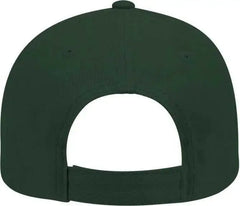 OTTO 19-251 Brushed Bull Denim Seamed Front Panel Low Profile Pro Style Cap - Dark Green - Forest / One Size Fits Most