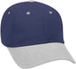 OTTO 19-251 Brushed Bull Denim Seamed Front Panel Low Profile Pro Style Cap - Gray Navy - Gray Navy / One Size Fits Most