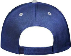 OTTO 19-251 Brushed Bull Denim Seamed Front Panel Low Profile Pro Style Cap - Gray Navy - Gray Navy / One Size Fits Most
