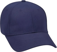 OTTO 19-251 Brushed Bull Denim Seamed Front Panel Low Profile Pro Style Cap - Navy - Navy / One Size Fits Most
