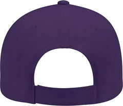 OTTO 19-251 Brushed Bull Denim Seamed Front Panel Low Profile Pro Style Cap - Purple - Purple / One Size Fits Most