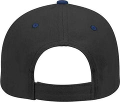 OTTO 19 251 Brushed Bull Denim Seamed Front Panel Low Profile Pro Style Cap Royal Black Royal Black / One Size Fits Most