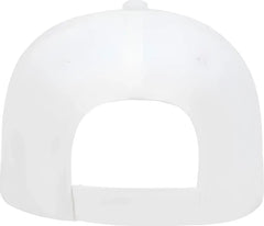 OTTO 19-251 Brushed Bull Denim Seamed Front Panel Low Profile Pro Style Cap - White - White / One Size Fits Most