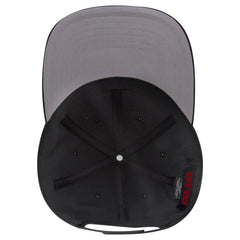 OTTO 19-3 6 Panel Low Profile Baseball Cap - Black - Black / 7 3/8’’ - 7 5/8’’