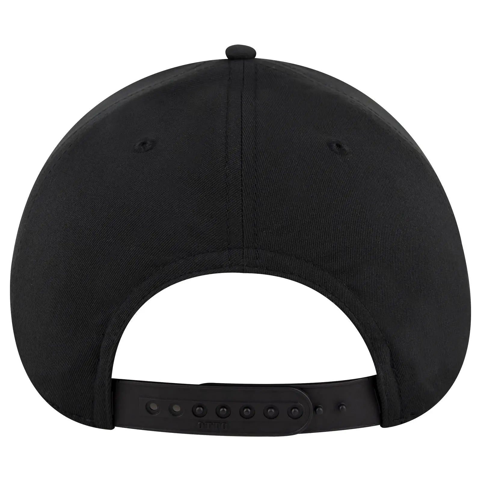 OTTO 19-3 6 Panel Low Profile Baseball Cap - Black - Black / 7 3/8’’ - 7 5/8’’