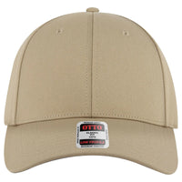 OTTO 19-3 6 Panel Low Profile Baseball Cap - Khaki - Khaki / 7 3/8’’ - 7 5/8’’