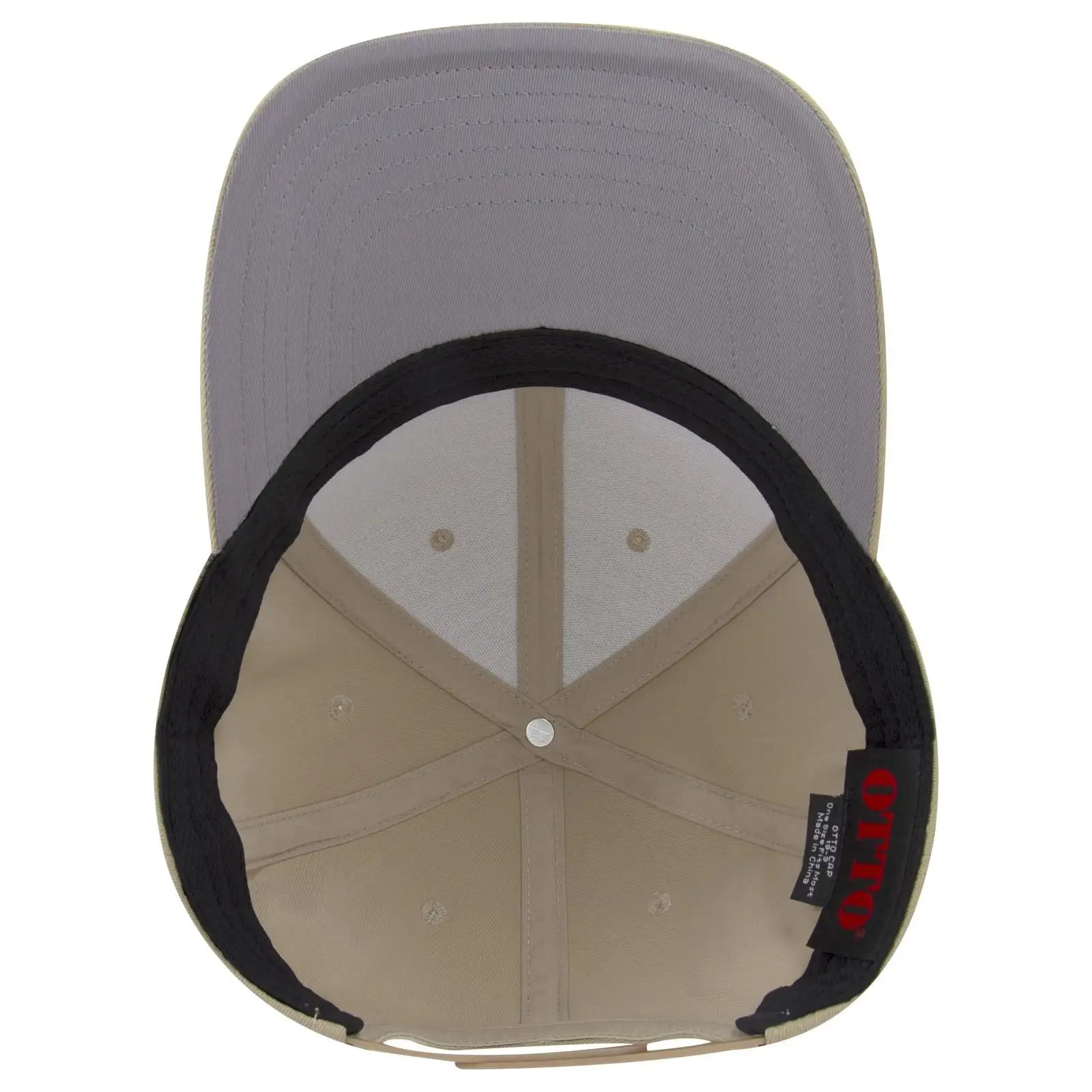 OTTO 19-3 6 Panel Low Profile Baseball Cap - Khaki - Khaki / 7 3/8’’ - 7 5/8’’