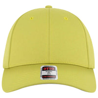 OTTO 19-3 6 Panel Low Profile Baseball Cap - Mstrd. Grn - Mstrd. Grn / 7 3/8’’ - 7 5/8’’