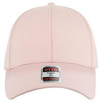 OTTO 19-3 6 Panel Low Profile Baseball Cap - Pink - Pink / 7 3/8’’ - 7 5/8’’