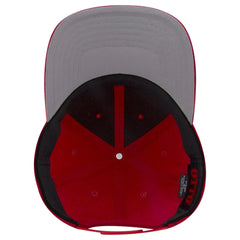 OTTO 19-3 6 Panel Low Profile Baseball Cap - Red - Red / 7 3/8’’ - 7 5/8’’