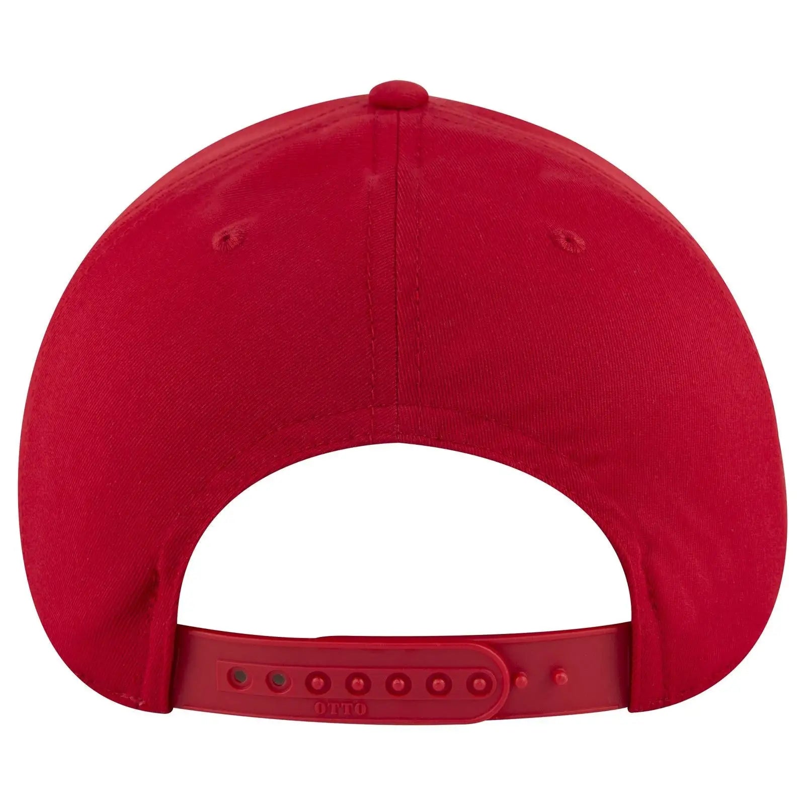 OTTO 19-3 6 Panel Low Profile Baseball Cap - Red - Red / 7 3/8’’ - 7 5/8’’
